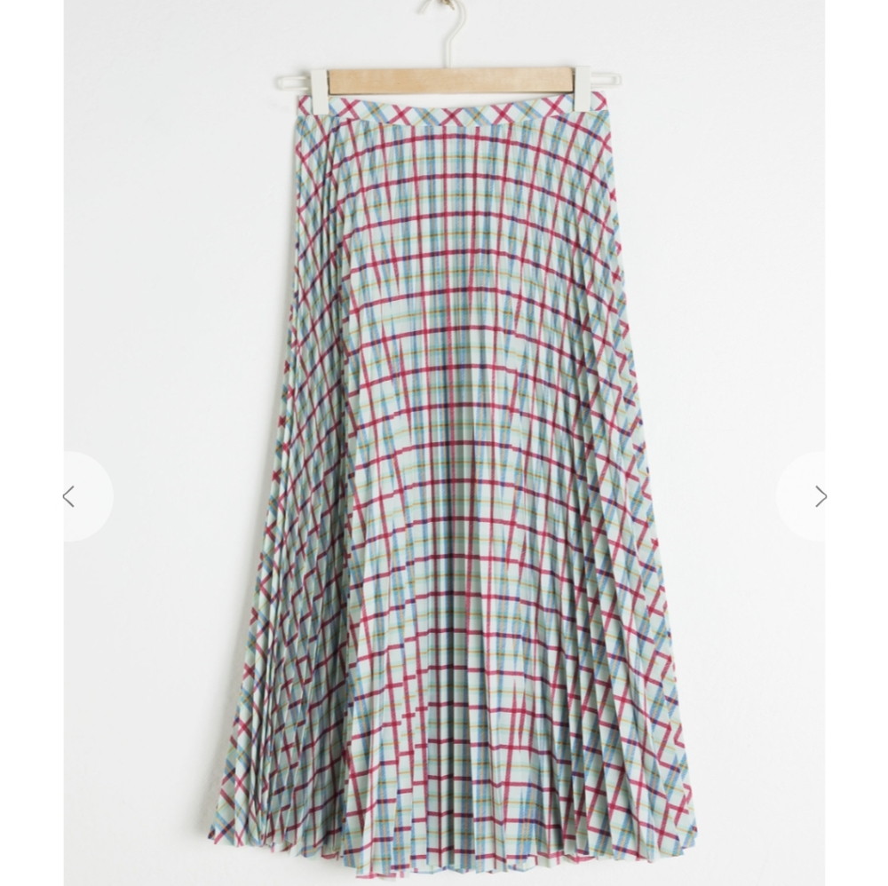 NWOT & Other stories pleated plaid skirt